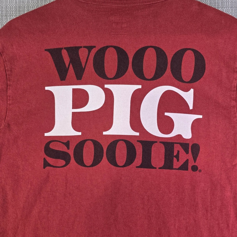 U of A Arkansas Razorbacks x Tailgate T Shirt Mens M Red Retro Soft Gameday - Picture 5 of 15